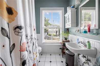 Vintage wainscot sets the tone