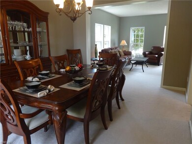 Dining room open to living room