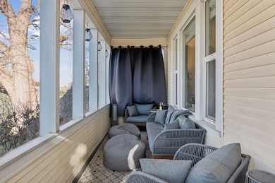 Bright and sunny porch