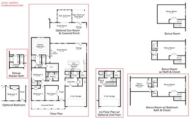 Floorplan Selections - Lot #4 - Sumter C