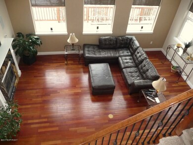 Overhead view of living room
