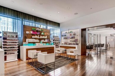 Community lobby featuring recessed lighting