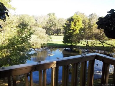 Back deck overlooks pond
