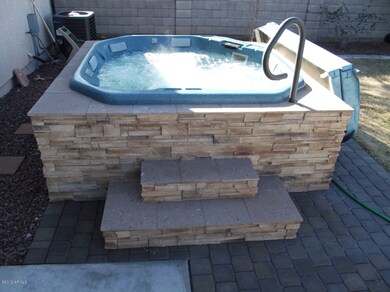 Spa in Back Yard