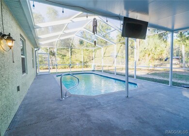 Caged Pool Area