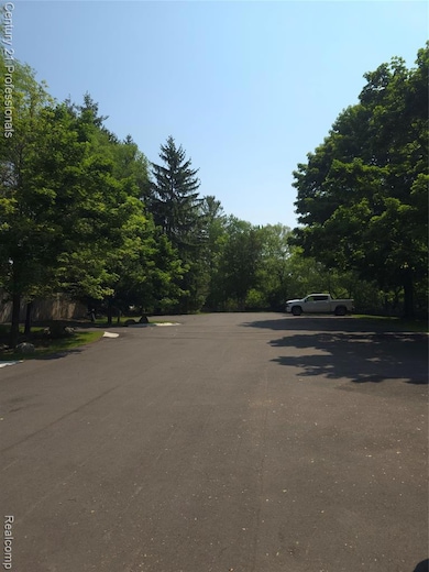 West view of parking lot