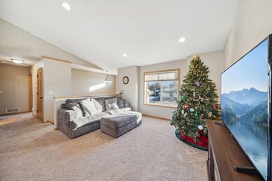 Enter the main level into the living room/kitchen/dining room