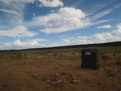 View of yard with a view of countryside
