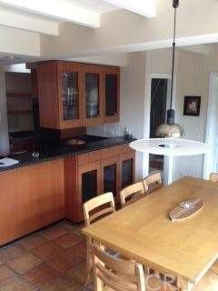 DINING AREA HAS ROOM FOR LARGE TABLE.