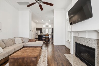 This cozy living area transitions seamlessly into