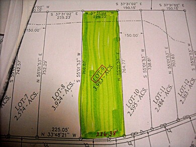 building parcel #9 on Hulett Hill Rd.