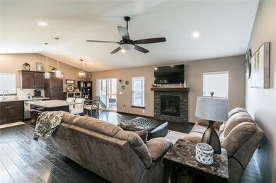 Great room with gas fireplace