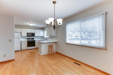 Hardwood floors in Kitchen, Dining Room, Hearth Ro