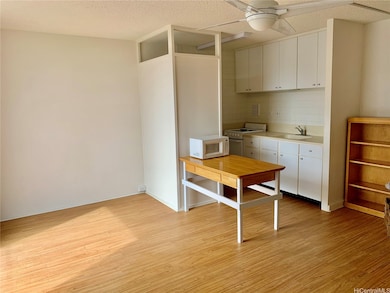 Kitchen area. Furniture not included