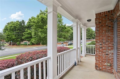 View of covered porch