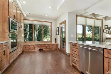 Kitchen with breakfast nook.