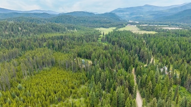 Mountain view with a heavily wooded area
