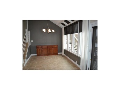 Dining Area off the kitchen, custom buffet, contem