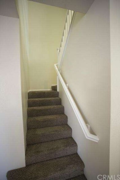 Carpeted stairs