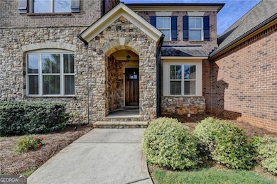 Entrance with porch.
