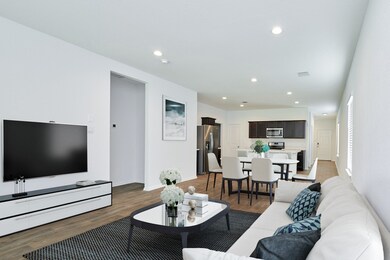 Living/Dining Virtually staged