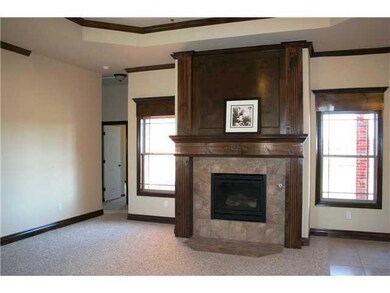Living Room. All trim is hand rubbed wood...