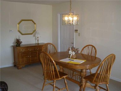 Dining Room. Formal dining area in corner of livin