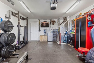 Finished garage