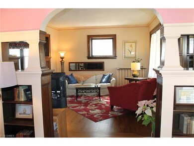 A view of the living room from the sunroom.