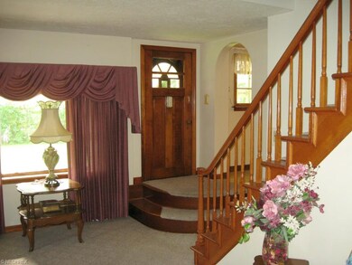 Beautiful woodwork on front entry