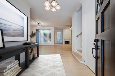 Virtually staged entrance