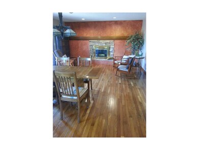 hearth/kitchen room with newly refinished hardwood