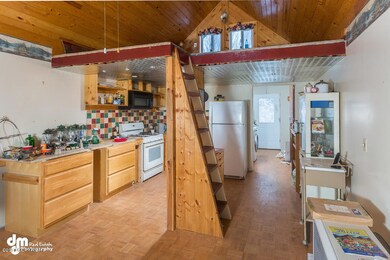 Kitchen and Loft Staircase