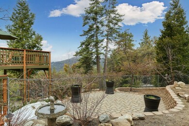 Flat patio area