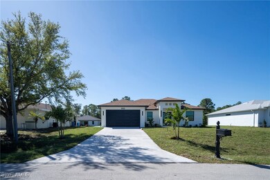 View of front of property with an attached garage,