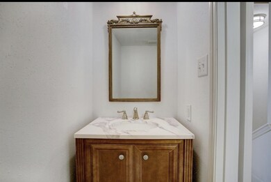 Powder room on the first floor