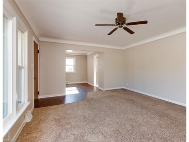 Living Room into the quaint formal Dining Room