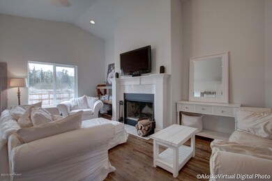 Custom wood-burning fireplace