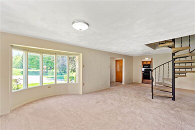 Natural light galore in this spacious dining room