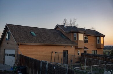 The large heated garage provides winter comfort ac