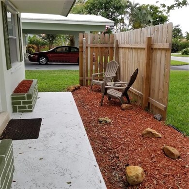 Small front patio area