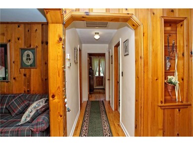 Hallway: View from kitchen