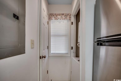 Interior space with washer / clothes dryer and sta