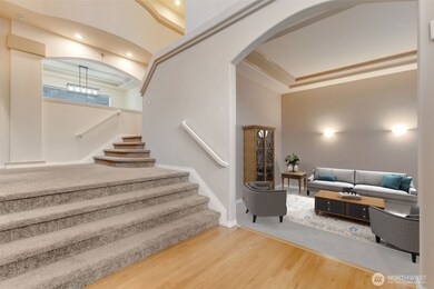 Fromal living room, virtually staged.