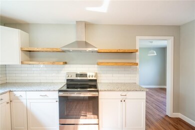Kitchen facing living room