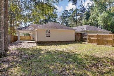 Nice sized back yard surrounded by a privacy fence