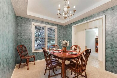 Dining room just off the front hall has direct acc