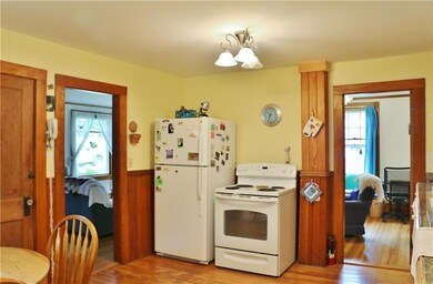 Kitchen with living room to the left...