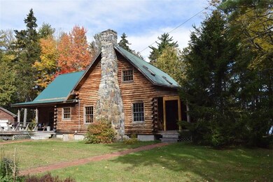 Lincoln Log Home with southern hard...