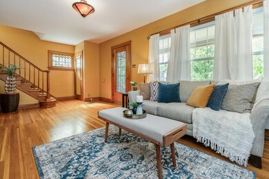Northwest living room showing front door